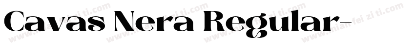 Cavas Nera Regular字体转换